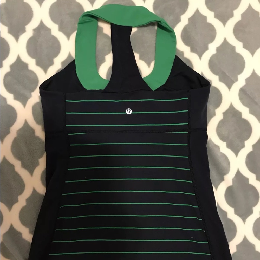 Lululemon Scoop Neck Tank Inkwell Green